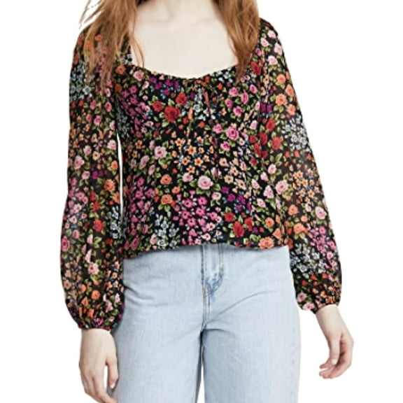 YUMI KIM Women's Olivia Top, Black, Medium