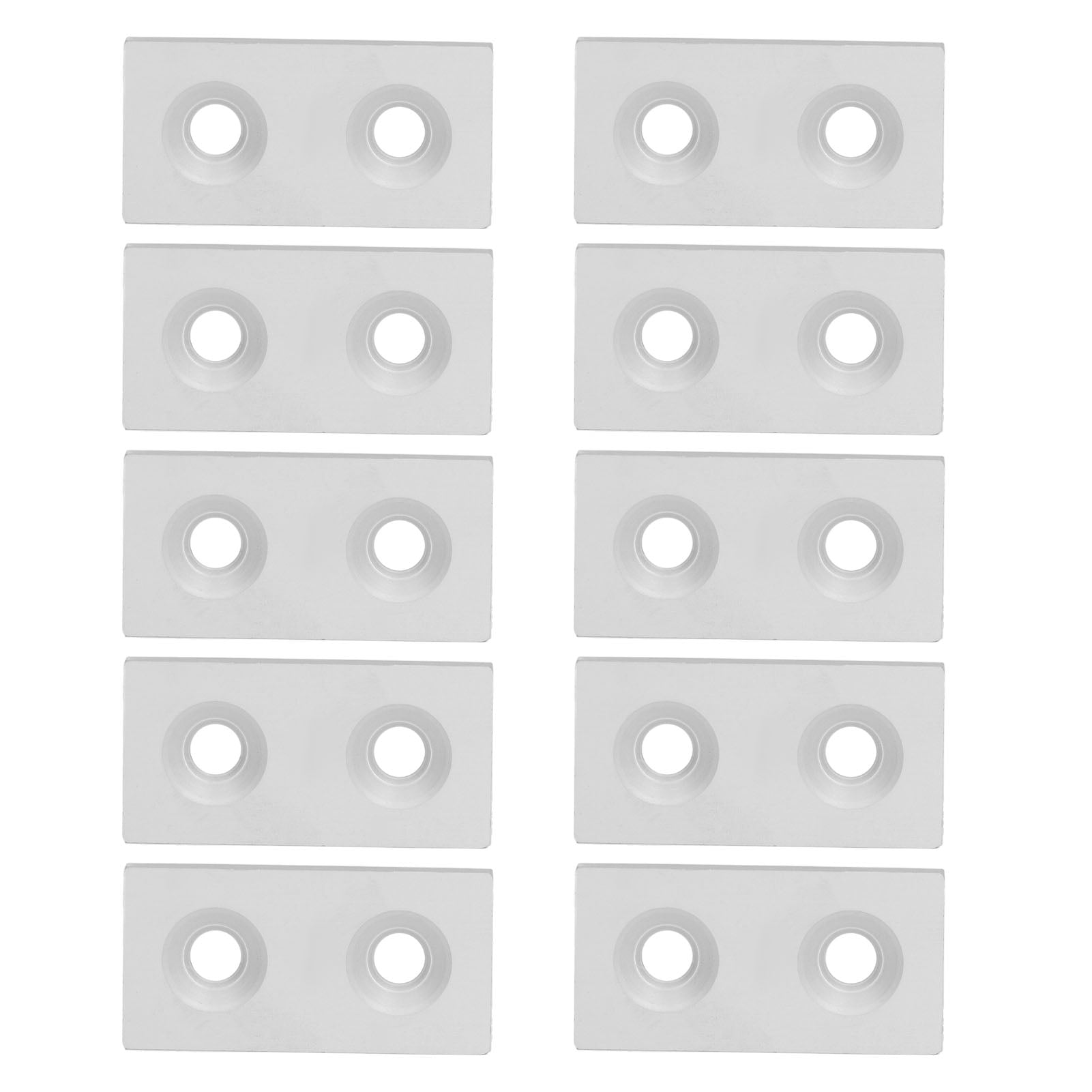 YUMILI 10 Pieces Aluminium Profile End Cap Alloy Metal Cover Plate