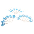 thumbnail image 1 of YUMILI Cupcake Topper, 18PCs Kids Birthday Cute Cupcake Toppers Baby Shower Cake Decorations(Blue), 1 of 6