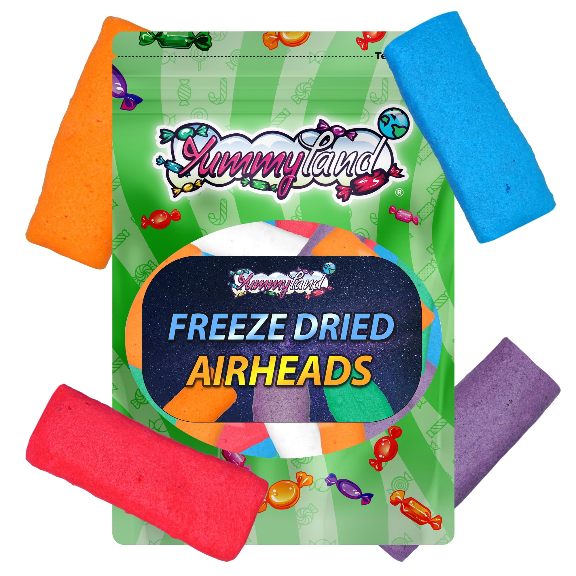 YUMMYLAND Freeze Dried AIRHEADS 6 OZ, Premium Crunchy Freeze Dried Candy AirHeads, Original