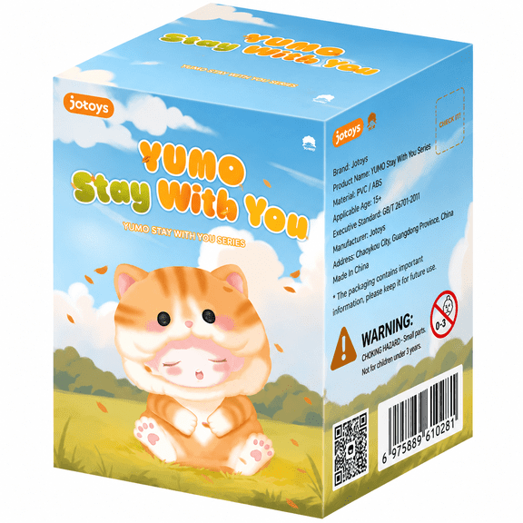 YUMO Stay with You Series Blind Box Collectible PVC Figure Random Single Box