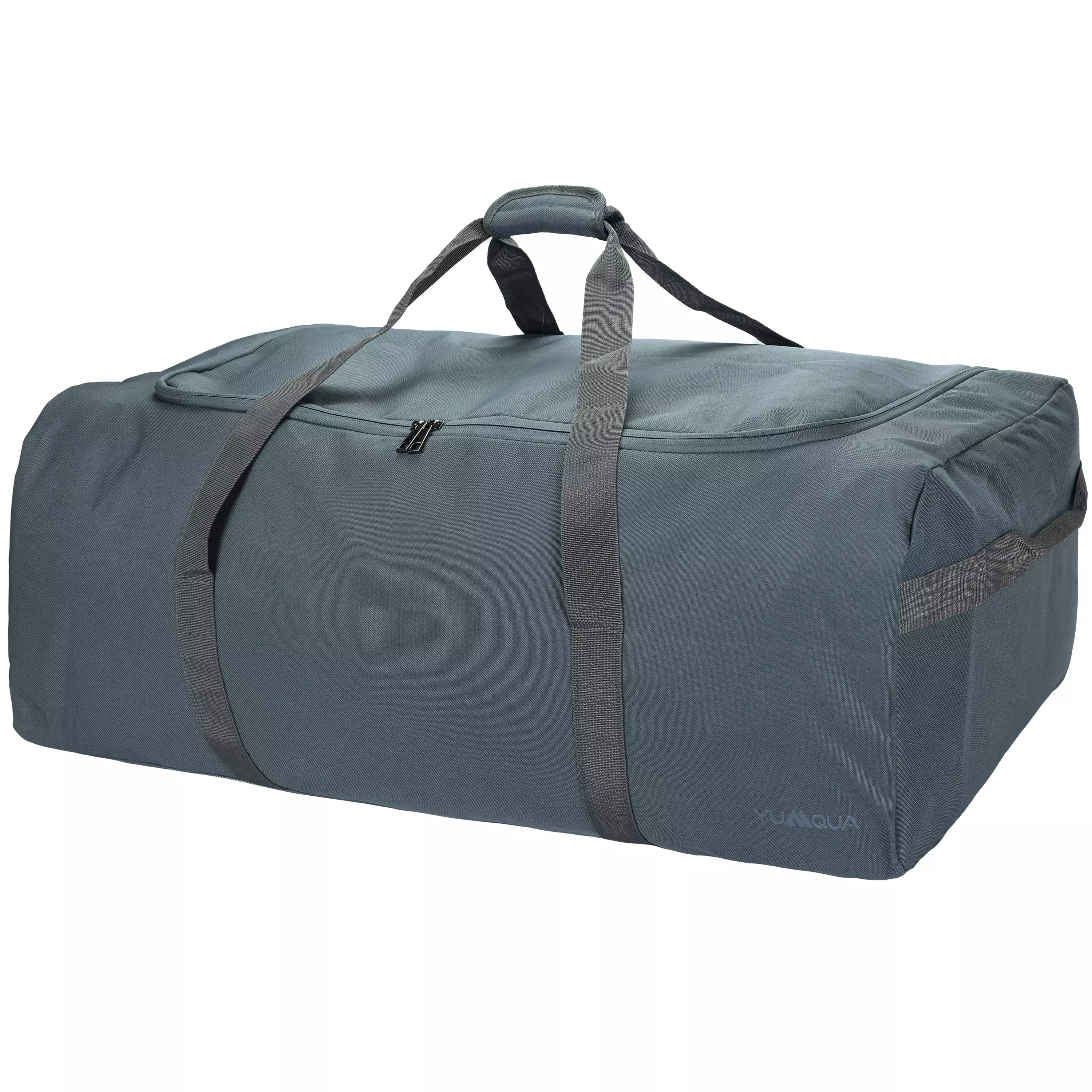 YUMQUA 100L Travel Duffle Bag, Large Camping Gear Storage Weekender Bag Overnight, Gym Bag for Men Women Water & Tear Resistant (Grey)