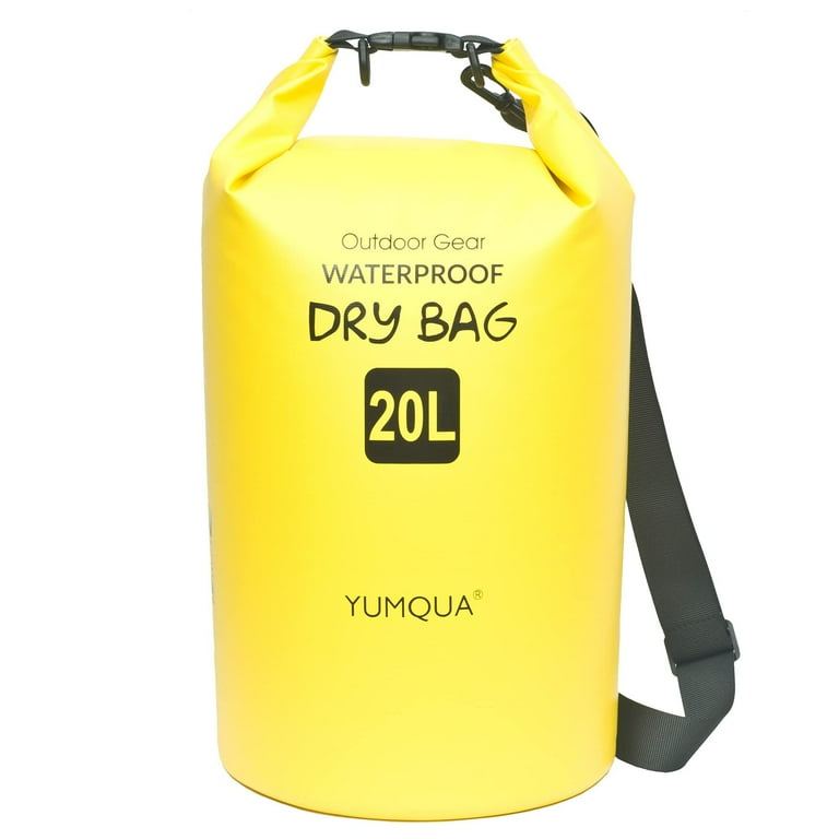 YUMQUA Waterproof Dry Bag 20L, Roll Top Floating Waterproof
