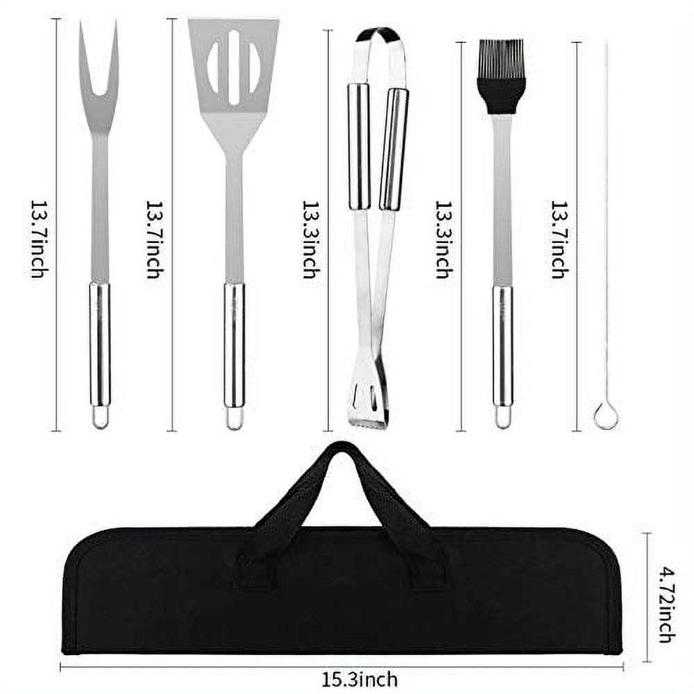YUN CHANG BBQ Grill Tool Set Grilling Accessories,11 Pcs Stainless Steel Grill Kit with Case for