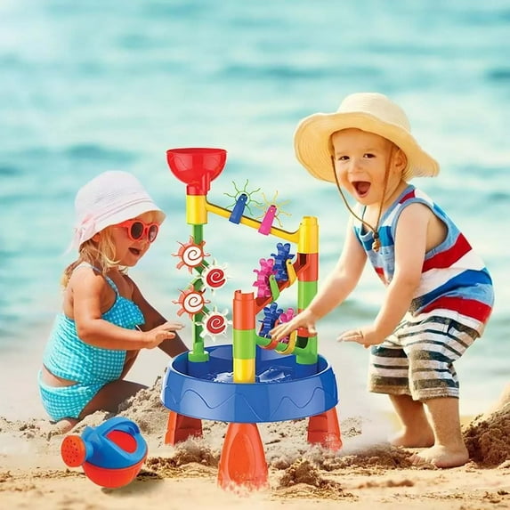 YUNAFFT 1Set Beach Sand for Summer Outdoor Playing Table with Windmill for Sandbox and Beach Play Fun Beach Plaything for Sensory Activities