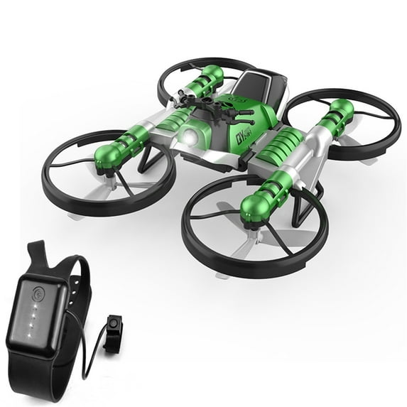 YUNAFFT 2-in-1 Transforming Motorcycle and Quadcopter Drone with Gravity Sensor Watch Control