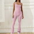 thumbnail image 1 of YUNAFFT 2024 Summer New Style Spring And Fall Tight Waistband Sleeveless Neck Long High Waist Small trumpet Jumpsuit Womens Flare Leg Pants, 1 of 7
