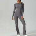 thumbnail image 1 of YUNAFFT 2024 Summer New Style Spring And Fall Tight Waistband Sleeveless Neck Long High Waist Small trumpet Jumpsuit Womens Flare Leg Pants, 1 of 9
