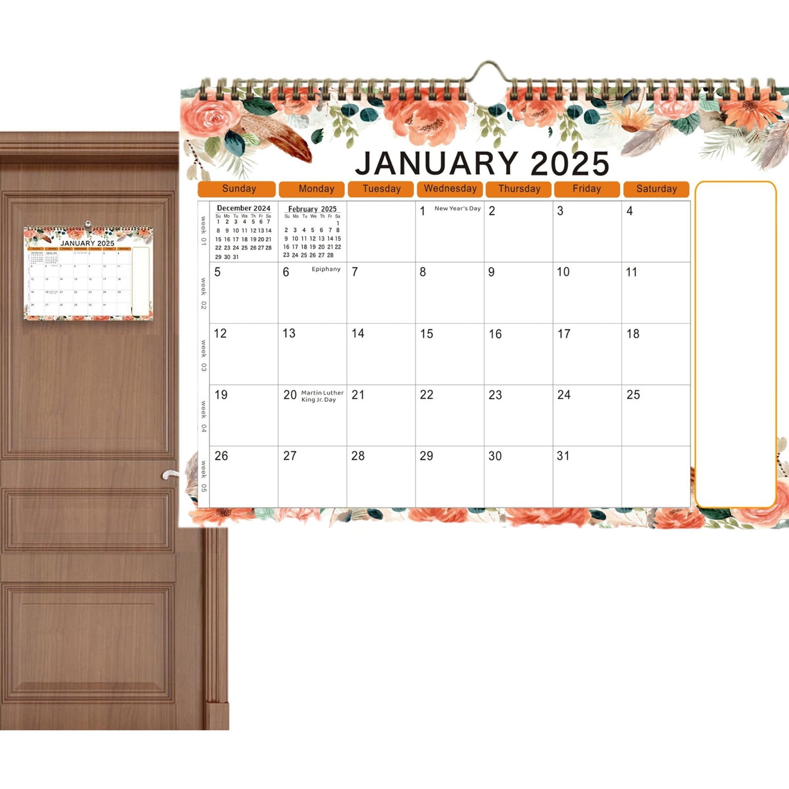 YUNAFFT 20252026 Calendar Wall Calendar 20252026 from January 2025
