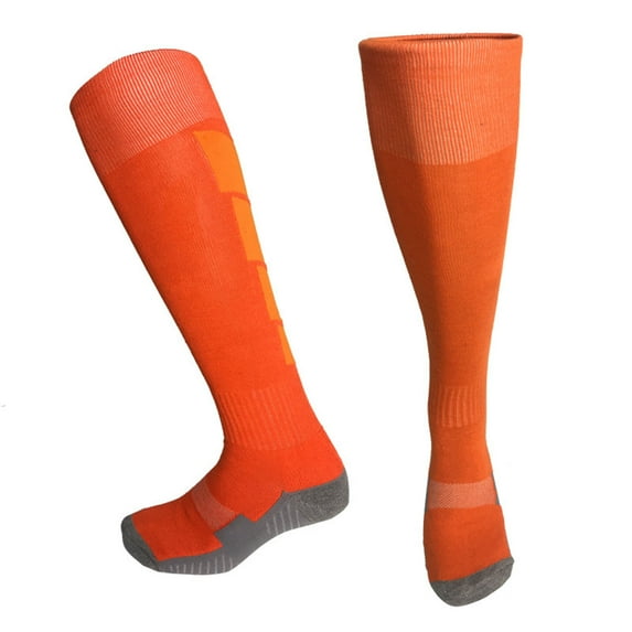 YUNAFFT 6-13Y Kids High Tube Soccer Socks Terry Lining Thickened Padded Dots for Training & Matches