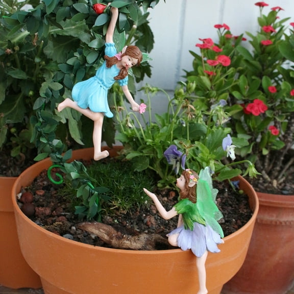 YUNAFFT Angel Statue Miniature Figurines Fairy Garden Accessories Garden Decor Cherub Decor for Plant Pot Tank Angel Figurines