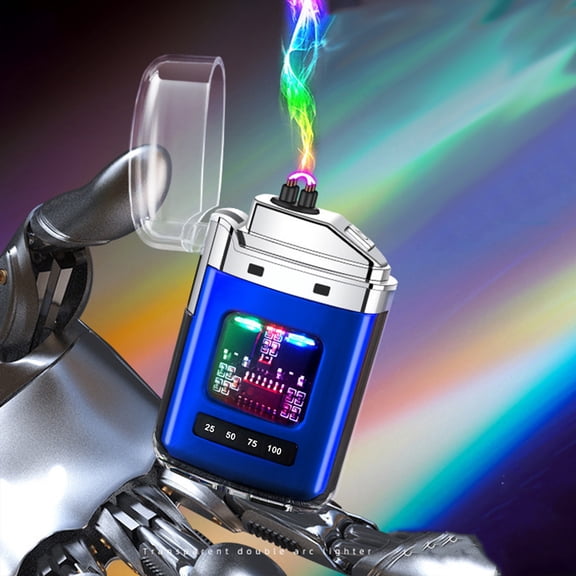 YUNAFFT Arc Lighter Electric Rechargeable Lighter for Outdoors Camping LED Power Display