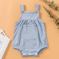 thumbnail image 1 of YUNAFFT Baby Bodysuit Ribbed Texture Sleeveless Round Neck Pastel Colors Playful Comfort, 1 of 9