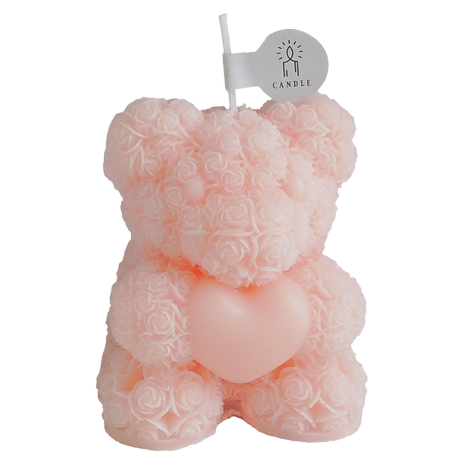 YUNAFFT Bowtie Rose Bear Candle Mold - 3D Teddy Bear Silicone Mold for DIY Handmade Soaps, Epoxy Resin Crafts, Father's Day Gifts
