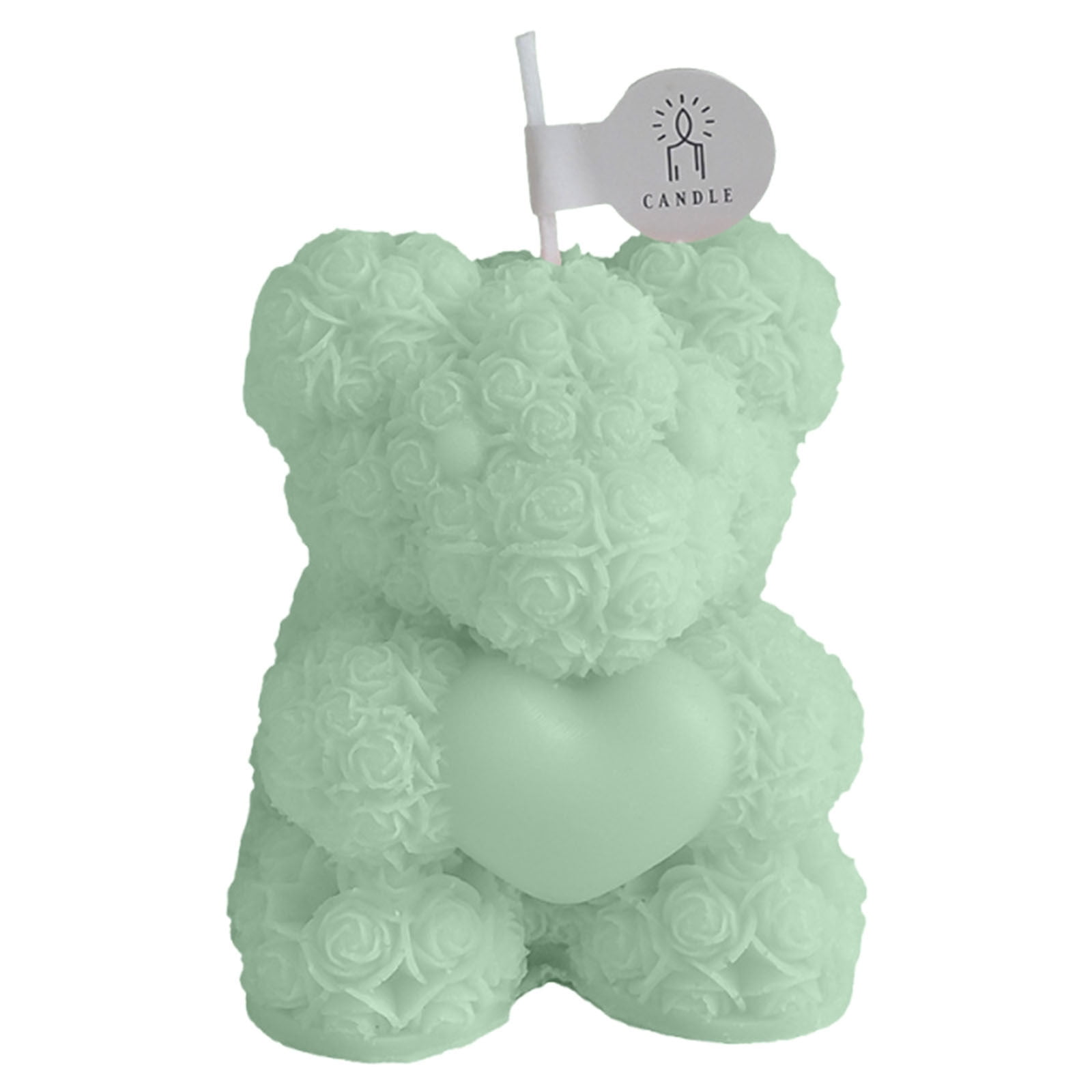 YUNAFFT Bowtie Rose Bear Candle Mold - 3D Teddy Bear Silicone Mold for DIY Handmade Soaps, Epoxy Resin Crafts, Father's Day Gifts