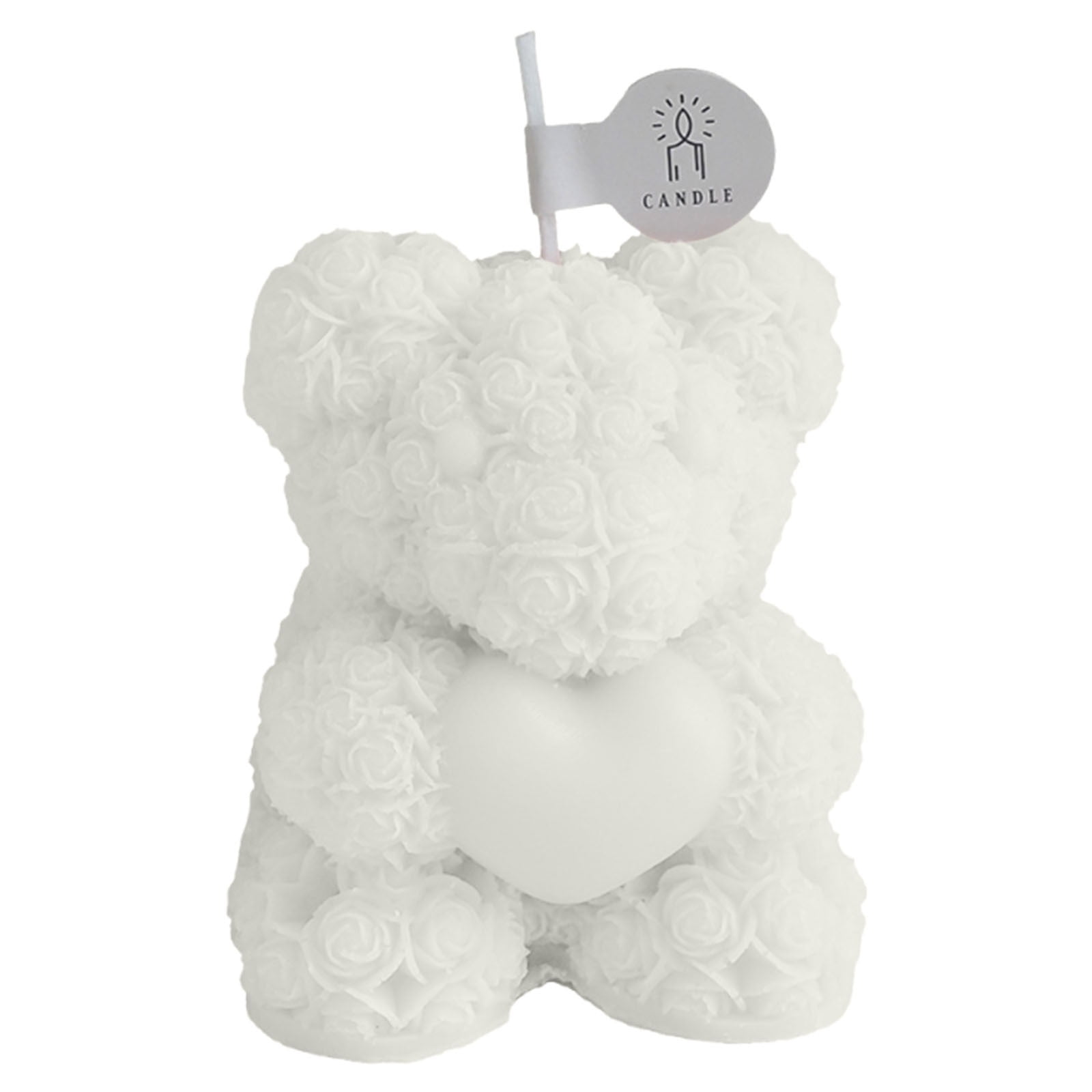 YUNAFFT Bowtie Rose Bear Candle Mold - 3D Teddy Bear Silicone Mold for DIY Handmade Soaps, Epoxy Resin Crafts, Father's Day Gifts