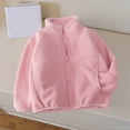 thumbnail image 1 of YUNAFFT Boys & Girls Casual Jackets Solid Color Zipper Long Sleeve No Hood Outdoor Daily Wear, 1 of 5
