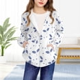 thumbnail image 1 of YUNAFFT Boys & Girls Printed Hooded Sweatshirt Casual Sporty Long Sleeve Zip Jacket Urban Street Style, 1 of 6