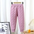 thumbnail image 1 of YUNAFFT Boys Girls Thermal Pants Quilted Pattern Elastic Waist Ribbed Cuffs Winter Casual Base Layer, 1 of 6