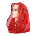 thumbnail image 1 of YUNAFFT Breathable Sequin Embellished Headscarf Hood for Women - Lightweight Solid Color Scarf Wrap with Charming Shimmer, 1 of 4