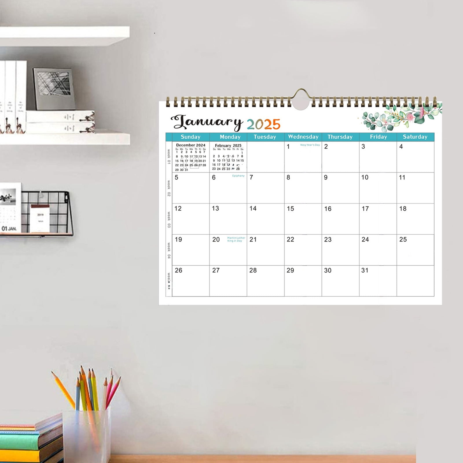 YUNAFFT Calendar 20252026 Wall Calendar From January 2025 to June