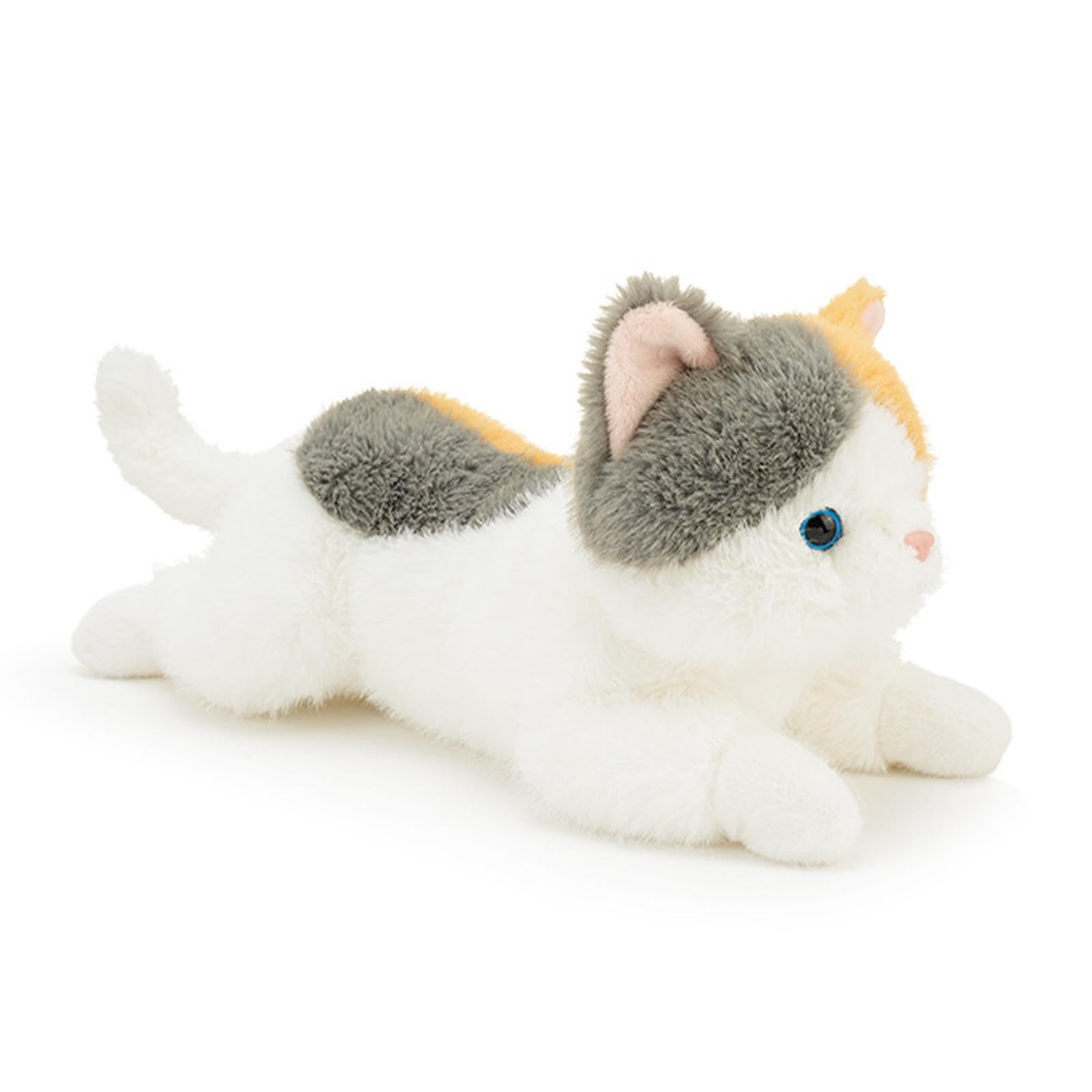 YUNAFFT Cat Weighted Stuffed Animals, Realistic Weighted Cat Stuffed Animal, Sensory Comfort Plush Throw Pillow, Soft Kawaii Stuffed Kitty Plush Toy Gift
