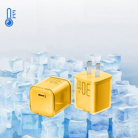 YUNAFFT Charger, USB C GaN Charger 30W, PIQ 3.0 Foldable PPS Fast Charger for iPhone 17 / 16 and more series,iPad, Compatible with MagSafe