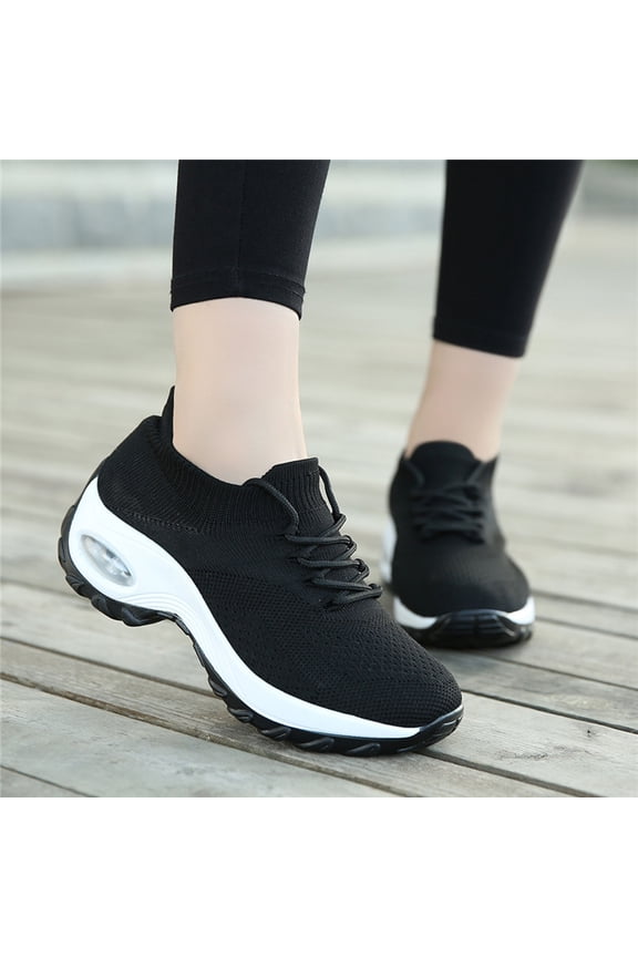 Shoes Women, Women's Shoes Sports Breathable Women Flying Woven Socks Shoes Walking Casual Running Sneakers