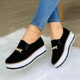 thumbnail image 1 of YUNAFFT Clearance Shoes Women, Women's Sports Thick Soled Solid Color Breathable Casual Shoes, 1 of 4