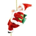 thumbnail image 1 of YUNAFFT Climbing Santa Claus on Rope Santa Claus Cimbing Wall Decoration Christmastree Hanging Christmas Creative Decoration with Beaded Rope Climbs Musical Moving for Indoor Party Home Ornaments, 1 of 8