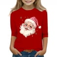 thumbnail image 1 of YUNAFFT Comfortable Stretch Christmas Print T-Shirt & Shirt for Boys & Girls 3-12Y, Short/Long Sleeve Casual Top with Holiday Design (110-160 Sizes), 1 of 3