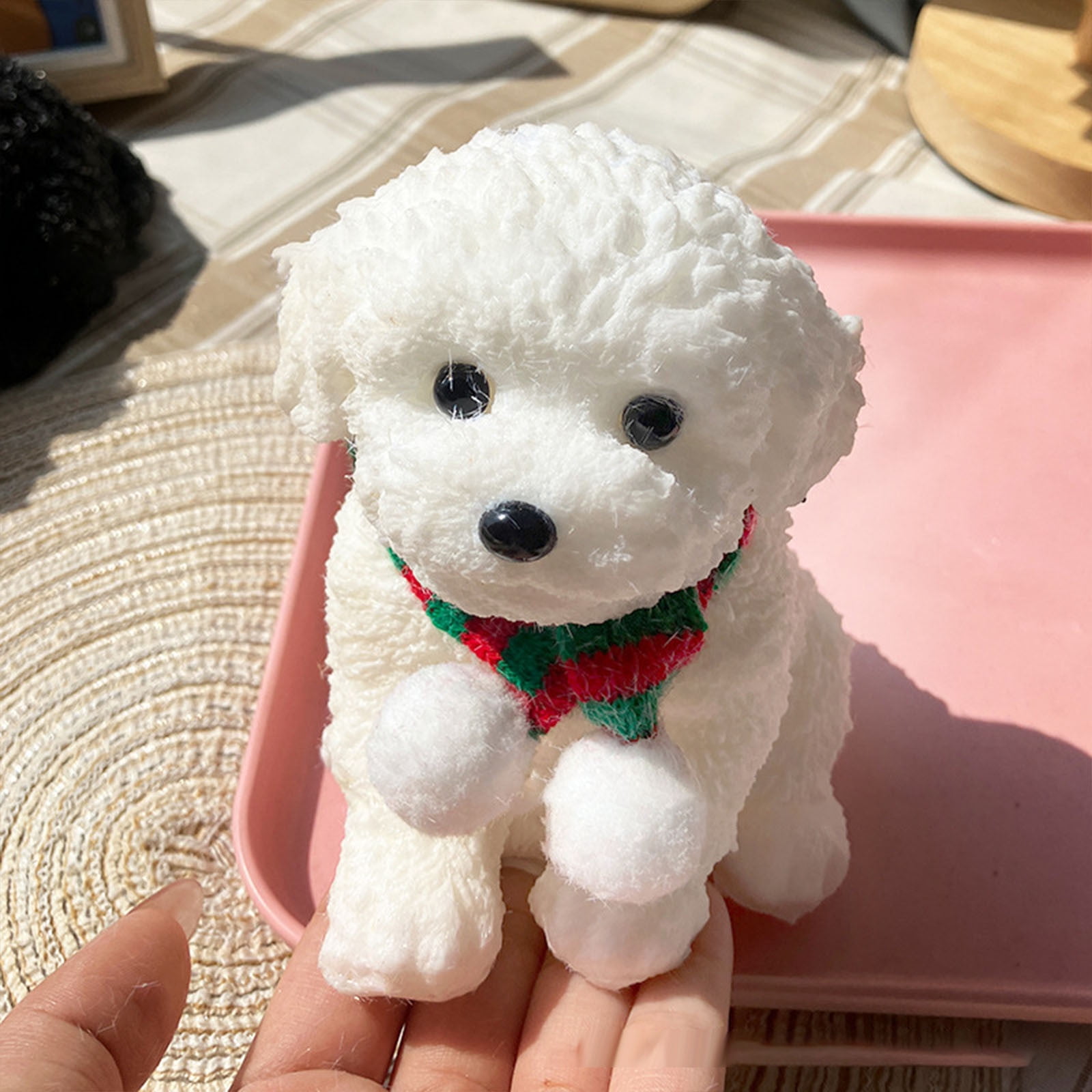 View of YUNAFFT Dog Squeeze Toys Handmade Dog Rubber Squeeze Toys Dog Quiet ...