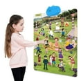 thumbnail image 1 of YUNAFFT Children'S Pure English Reading And Speaking Wall Chart Toy Children'S Gift - Bring Your Own Three No. 7 Batteries Green, 1 of 7