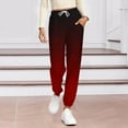 thumbnail image 1 of YUNAFFT Elegant Gradient Print Drawstring Ankle Lounge Pants with Pockets Soft Brushed Comfortable Sleepwear for Women, 1 of 6