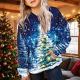thumbnail image 1 of YUNAFFT Girls & Boys Christmas Print Hooded Sweatshirts With Pockets Soft Stretch Long Sleeve Casual Pullover For 2-12 Years, 1 of 6