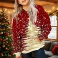 thumbnail image 1 of YUNAFFT Girls & Boys Christmas Print Hooded Sweatshirts With Pockets Soft Stretch Long Sleeve Casual Pullover For 2-12 Years, 1 of 7