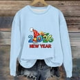 thumbnail image 1 of YUNAFFT Girls & Boys Christmas Print Loose Fit Long Sleeve Round Neck Casual Sweatshirt 1-13Y, 1 of 3