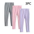 thumbnail image 1 of YUNAFFT Girls Skinny Pants Stretchy High Waist Slim Fit Leggings 3-Pack Everyday Comfort, 1 of 9