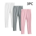 thumbnail image 1 of YUNAFFT Girls Thin Fit Leggings Stretchy High Waist Comfy Soft 3-Pack Everyday Casual, 1 of 9