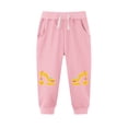 thumbnail image 1 of YUNAFFT Girls Winter Thermal Fleece-Lined Sweatpants with Excavator Print, Elastic Waist Drawstring & Pockets for 2-13Y Casual Sporty, 1 of 3