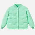 thumbnail image 1 of YUNAFFT Kids Button-Down Coat Solid Color Long Sleeve Casual Warm Jacket Everyday Style, 1 of 3