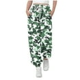 thumbnail image 1 of YUNAFFT Kids Camo Joggers Elastic Waist Tapered Cuffs Drawstring Pants Military Urban Style, 1 of 7