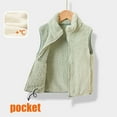 thumbnail image 1 of YUNAFFT Kids Thermal Fleece Vest Double-Sided Thickened Winter Warm Puffer Coat with Double Pockets Lightweight for Boys & Girls 1-13Y, 1 of 4