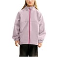 thumbnail image 1 of YUNAFFT Kids Windproof Softshell Jacket Outdoor Casual Sporty Long Sleeve for Hiking & Daily Wear, 1 of 5