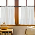 thumbnail image 1 of YUNAFFT Lace Sheer Valances for Windows Kitchen Curtains Embroidered Leaf Valance for Living Room Bedroom Bathroom Vintage Country Knitted Rod Pocket, 1 of 7