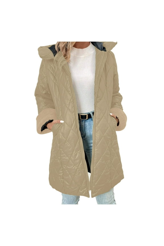 Lightweight Warm Down Coat with Matte Finish Slim Fit Mid-Length Winter Parka for Women