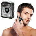 thumbnail image 1 of YUNAFFT Men's Portable Dual-Blade Washable Shaver, Waterproof Electric Shaver, Wet/Dry,360 Rotating Super Sharp Precision Blade, Mini Travel Electric Shavers, 1 of 5