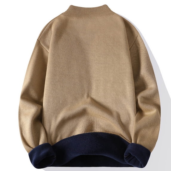 YUNAFFT Men's Sweaters Clearance, Winter New Cashmere Warm Pullover Solid Color Knitwear Fashion Sweater Men Turtleneck Sweater