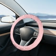 thumbnail image 1 of YUNAFFT Microfiber Leather Auto Car Steering Wheel Cover,Anti Slip Universal, 1 of 6