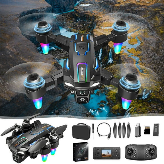YUNAFFT Mini Drone - Drones for Kids Adults, 1080P HD Foldable Drone with Stable Hover, Auto-Follow, Trajectory Flight, Gravity Control, 90° Adjustable Lens